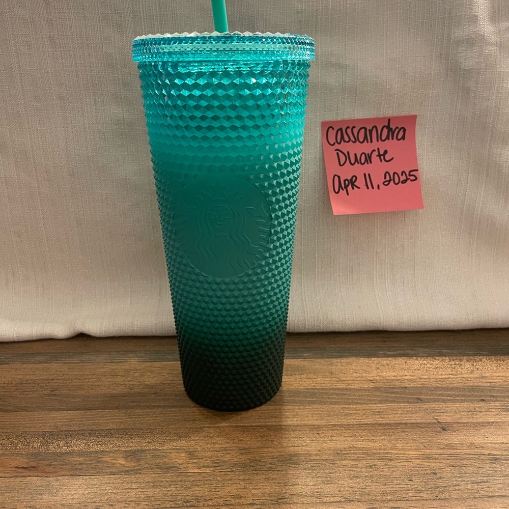 Starbucks Teal Studded Tumbler